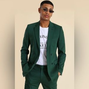 Boohoo man green blazer